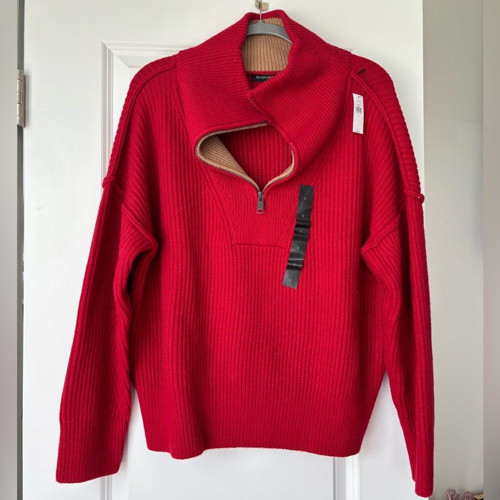 Banana Republic Oversized Half-zipped Sweater